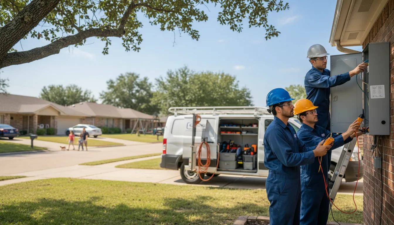 Certified electrician providing emergency electrical services in Good Thunder, MN